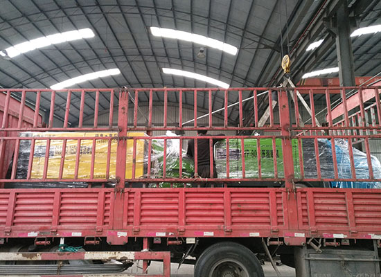 液壓濕噴機、雙噴液壓濕噴機發貨現場